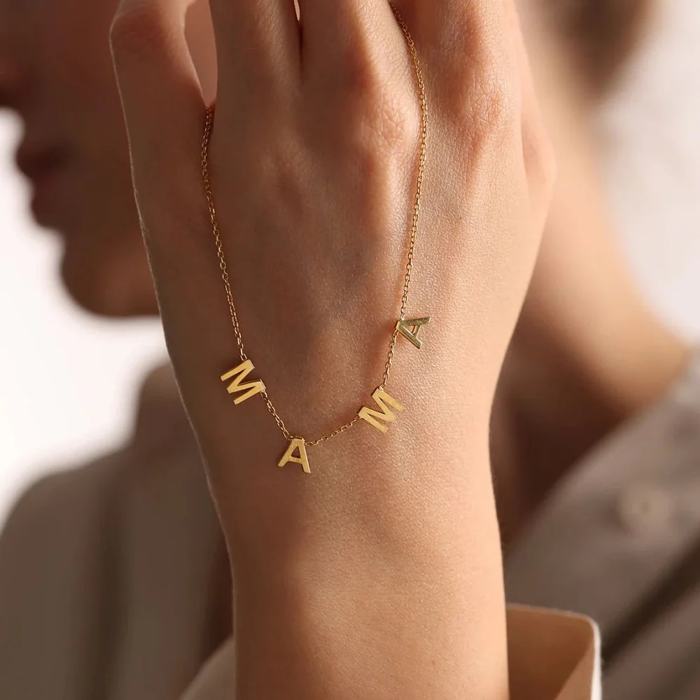 Custom Dainty Initial Necklace - Image 5