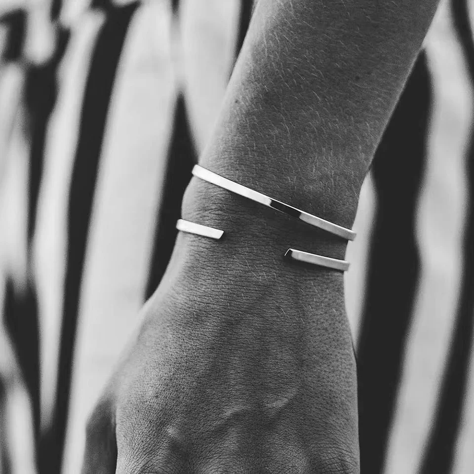 Custom Men's Engravable Cuff Bracelet - Image 3