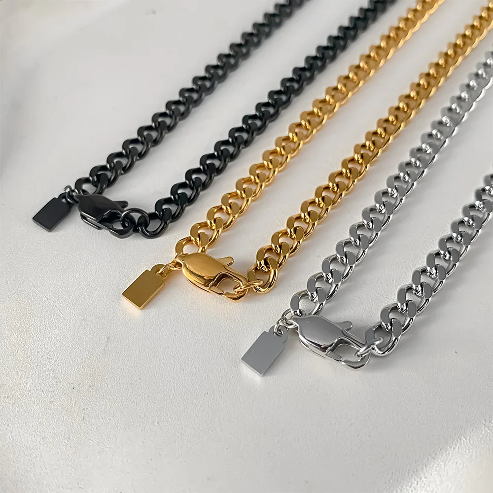 Mens Curb Chain Necklace - Image 4