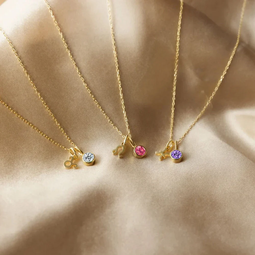 Zodiac Birthstone Necklace - Image 6